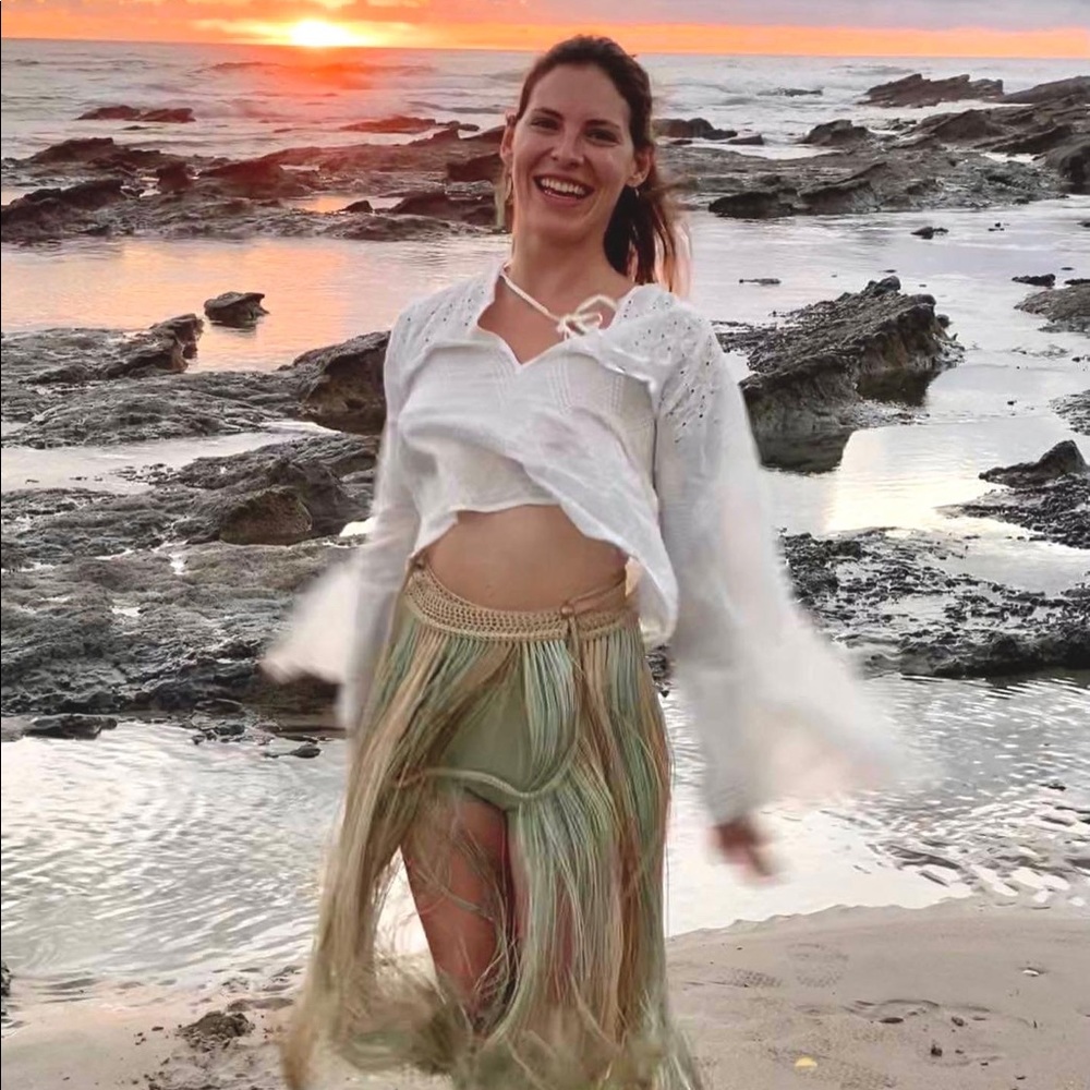 White flowy top from Zara - hardly worn, super light weight and delicate